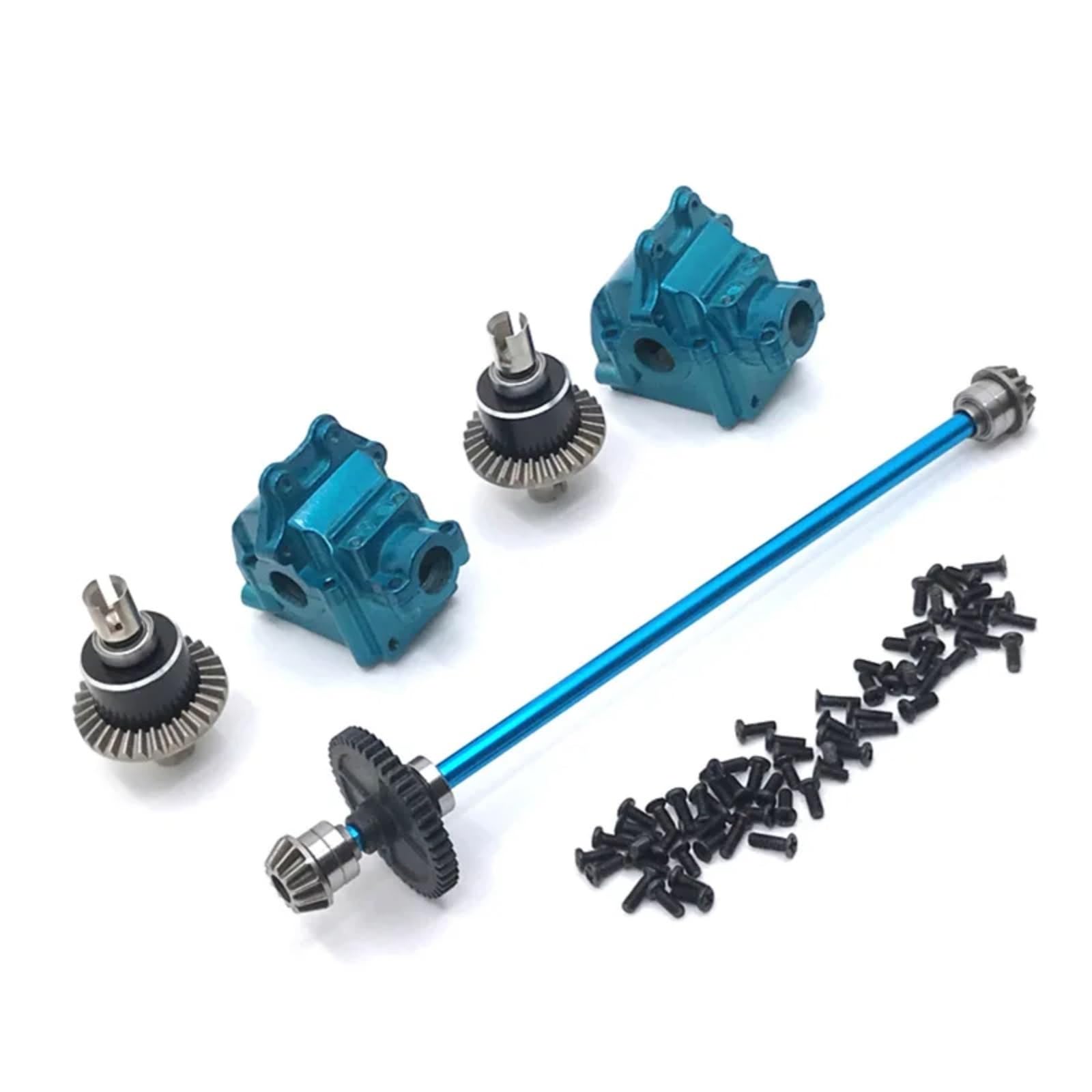 QAWRYV RC Upgrade Zubehör Für Wltoys 1/14 144010 144001 144002 Metall Mitte Antriebswelle Montage Getriebe Differential Kit RC Auto Upgrade Teile Modifiziertes Zubehör(Blue) von QAWRYV