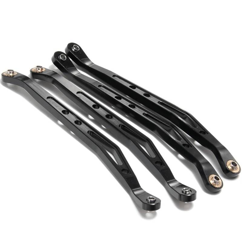 QAWSED RC Autozubehör Für Axial Für Wraith 90018 1/10 RC Crawler Autoteile Aluminium Obere Und Untere Aufhängungsverbindungsstange Modifizierte Teile(Black,Upper Link Rod) von QAWSED