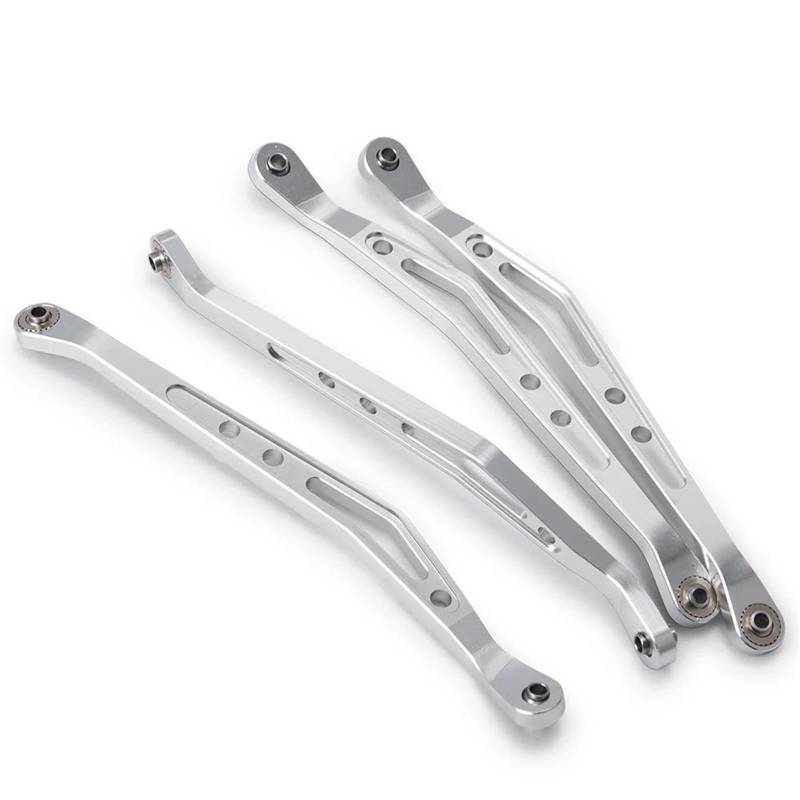 QAWSED RC Autozubehör Für Axial Für Wraith 90018 1/10 RC Crawler Autoteile Aluminium Obere Und Untere Aufhängungsverbindungsstange Modifizierte Teile(White,Upper Link Rod) von QAWSED