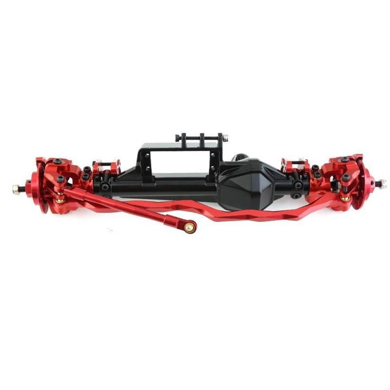 QAWSED RC Autozubehör Für Axial RBX10 Für Ryft 1/10 RC Crawler Auto Upgrade Teile Zubehör RC Crawler Auto Metall Vorder- Und Hinterachse Modifizierte Teile(Color1,Front Axle) von QAWSED