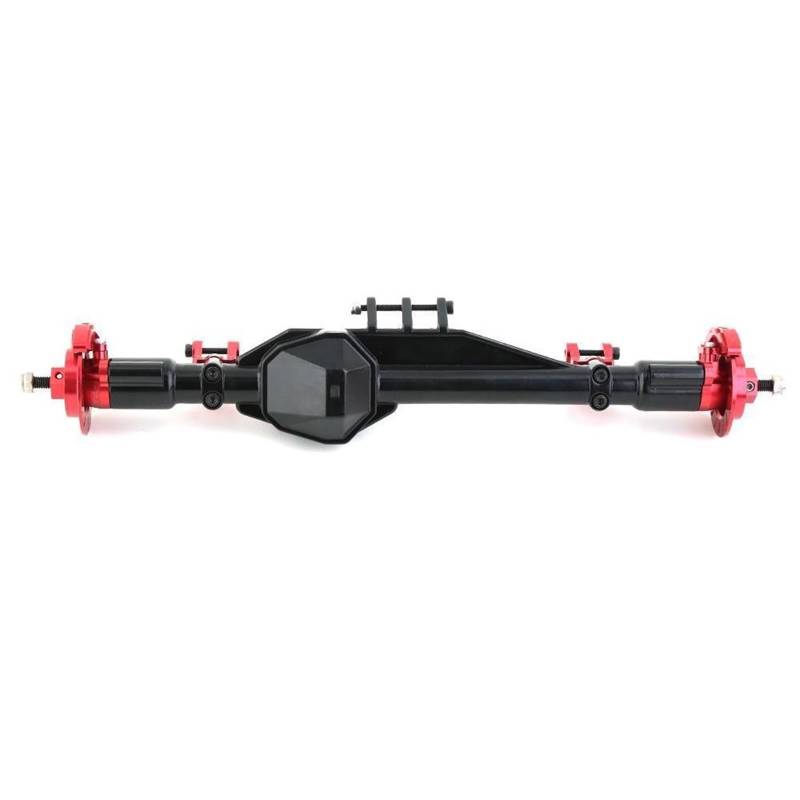 QAWSED RC Autozubehör Für Axial RBX10 Für Ryft 1/10 RC Crawler Auto Upgrade Teile Zubehör RC Crawler Auto Metall Vorder- Und Hinterachse Modifizierte Teile(Color1,Rear Axle) von QAWSED