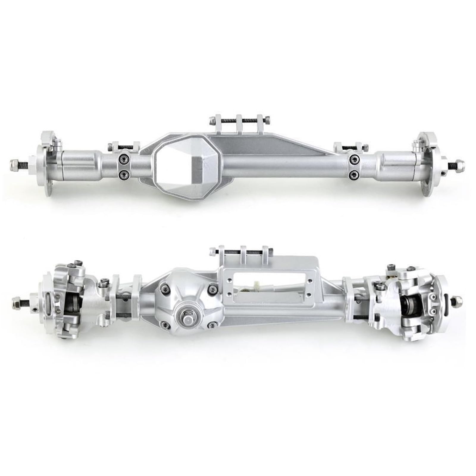 QAWSED RC Autozubehör Für Axial RBX10 Für Ryft 1/10 RC Crawler Auto Upgrade Teile Zubehör RC Crawler Auto Metall Vorder- Und Hinterachse Modifizierte Teile(Color3,1 Set) von QAWSED