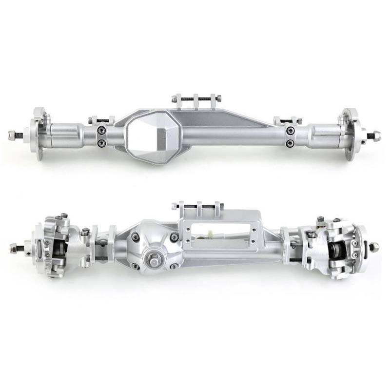 QAWSED RC Autozubehör Für Axial RBX10 Für Ryft 1/10 RC Crawler Auto Upgrade Teile Zubehör RC Crawler Auto Metall Vorder- Und Hinterachse Modifizierte Teile(Color3,1 Set) von QAWSED