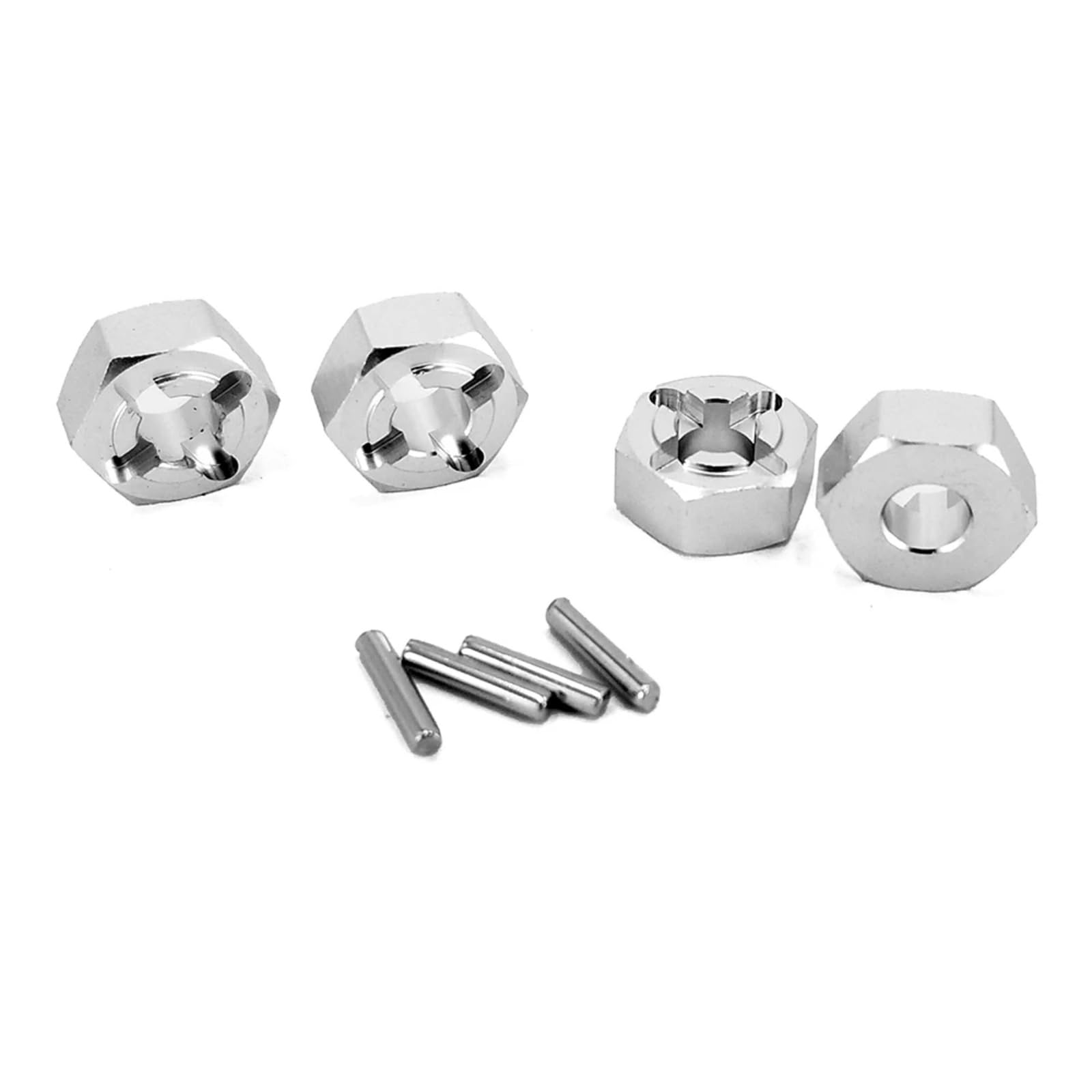 QAWSED RC Autozubehör Für MJX Für Hyper Für Go 16207 16208 16209 16210 14301 14302 14209 14210 RC Upgrade Teile Metall 12mm Combiner Hex Mit 5mm Rad Adapter(Hexm) von QAWSED