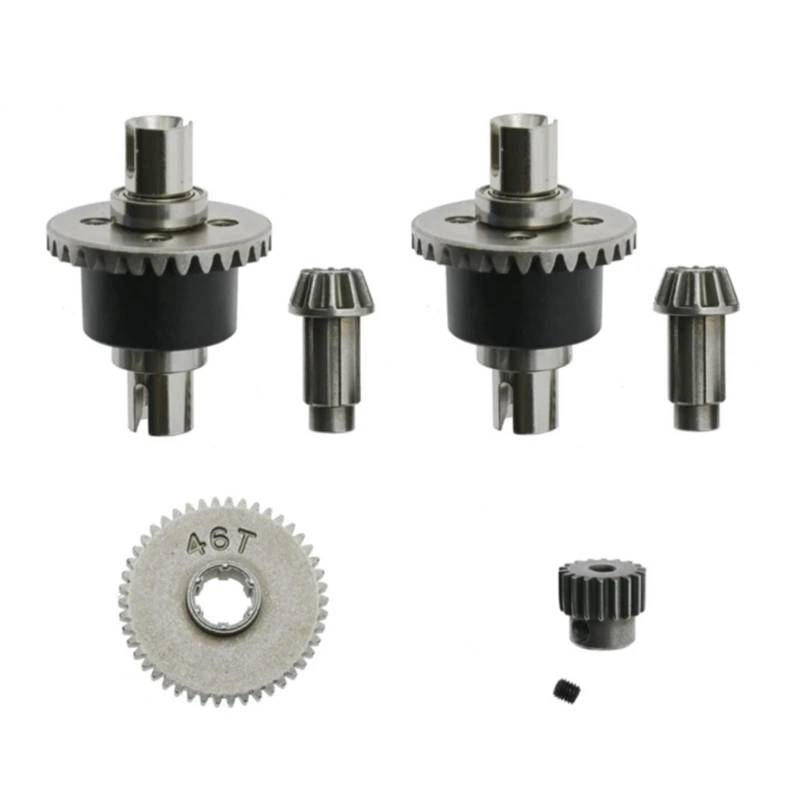 QAWSED RC Autozubehör Für SCY 16101 16102 16103 16201 Für Pro 1/16 Bürstenlosen RC Auto Upgrade Teile Differential Und Getriebe Set Zubehör von QAWSED