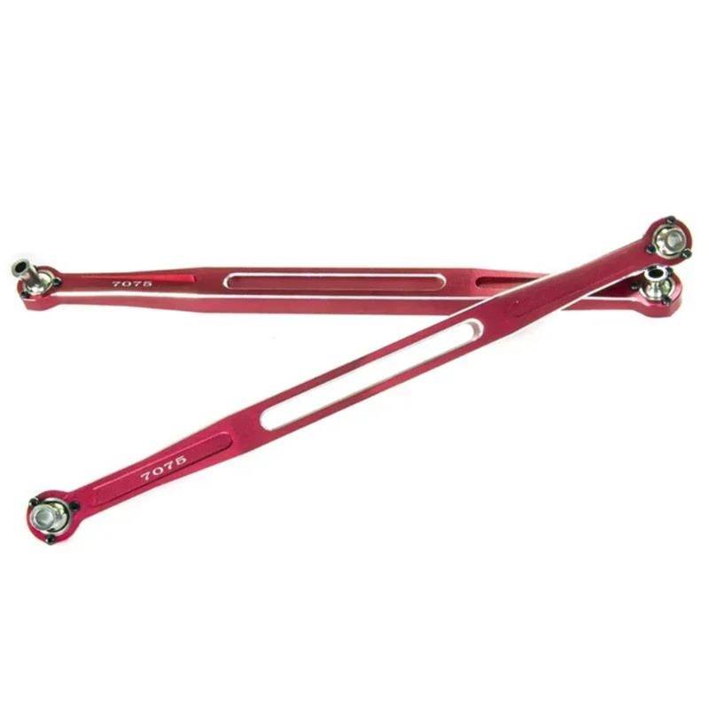 QAWSED RC Autozubehör Für TRXS Für XRT 8S Für X-Maxx 8S Für WideMaxx 1/6 RC Upgrades Teile Accessary Metall Vorne Lenkung Spurstange Ersatz Teile(Red) von QAWSED