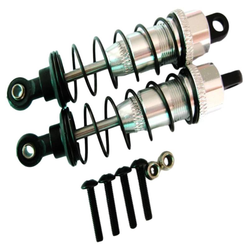 QAWSED RC Autozubehör Für WLtoys K949 10428 2 Stücke Gewinde Rc Front Stoßdämpfer Aluminium Legierung 1/10 Front Stoßdämpfer RC Upgrade Teile(White) von QAWSED