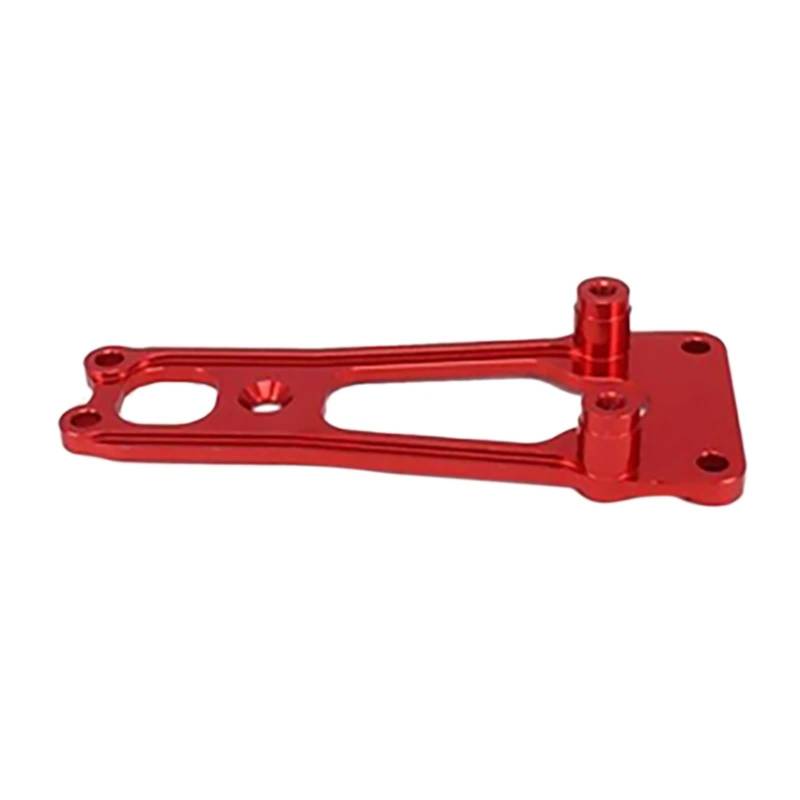 QAWSED RC Autozubehör Für Wltoys 1/10 RC Racing Modell K949 Rock Crawler Klettern Auto Metall Front Shock Tower Absorber Platte K949-003 Modifizierte Teile(Red) von QAWSED