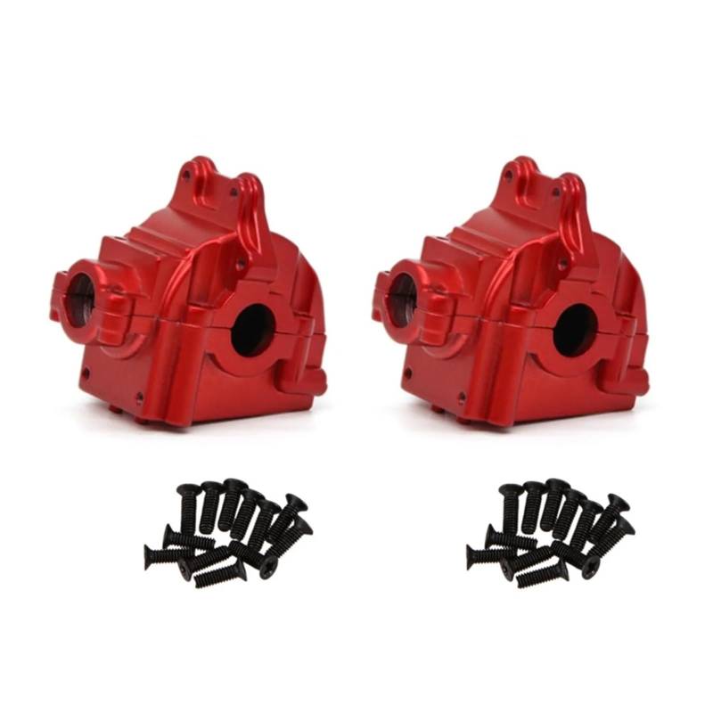 QAWSED RC Autozubehör Für Wltoys 144001 144002 144010 124016 124017 124018 124019 RC Metall Getriebe Shell Differential Gehäuse Getriebe Box Upgrades Teile(Color1,2pcs) von QAWSED