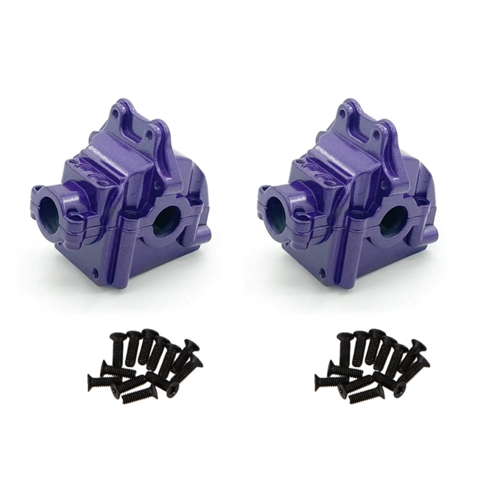QAWSED RC Autozubehör Für Wltoys 144001 144002 144010 124016 124017 124018 124019 RC Metall Getriebe Shell Differential Gehäuse Getriebe Box Upgrades Teile(Color3,2pcs) von QAWSED