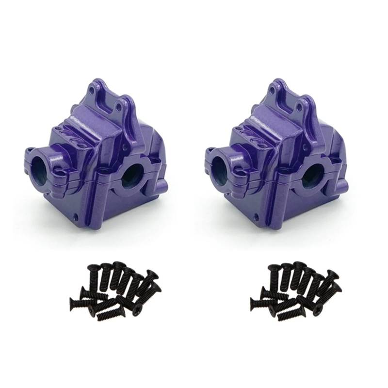QAWSED RC Autozubehör Für Wltoys 144001 144002 144010 124016 124017 124018 124019 RC Metall Getriebe Shell Differential Gehäuse Getriebe Box Upgrades Teile(Color3,2pcs) von QAWSED