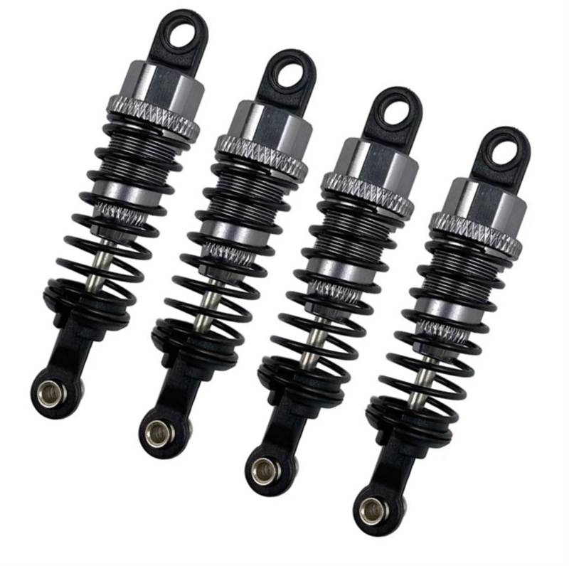 QAWSED RC Autozubehör Für Wltoys A959 A959-B A949 A969 A979 K929 1/18 RC Upgrades Teile Zubehör 4Pcs Metall Stoßdämpfer Dämpfer Modifizierte Teile(Gray) von QAWSED