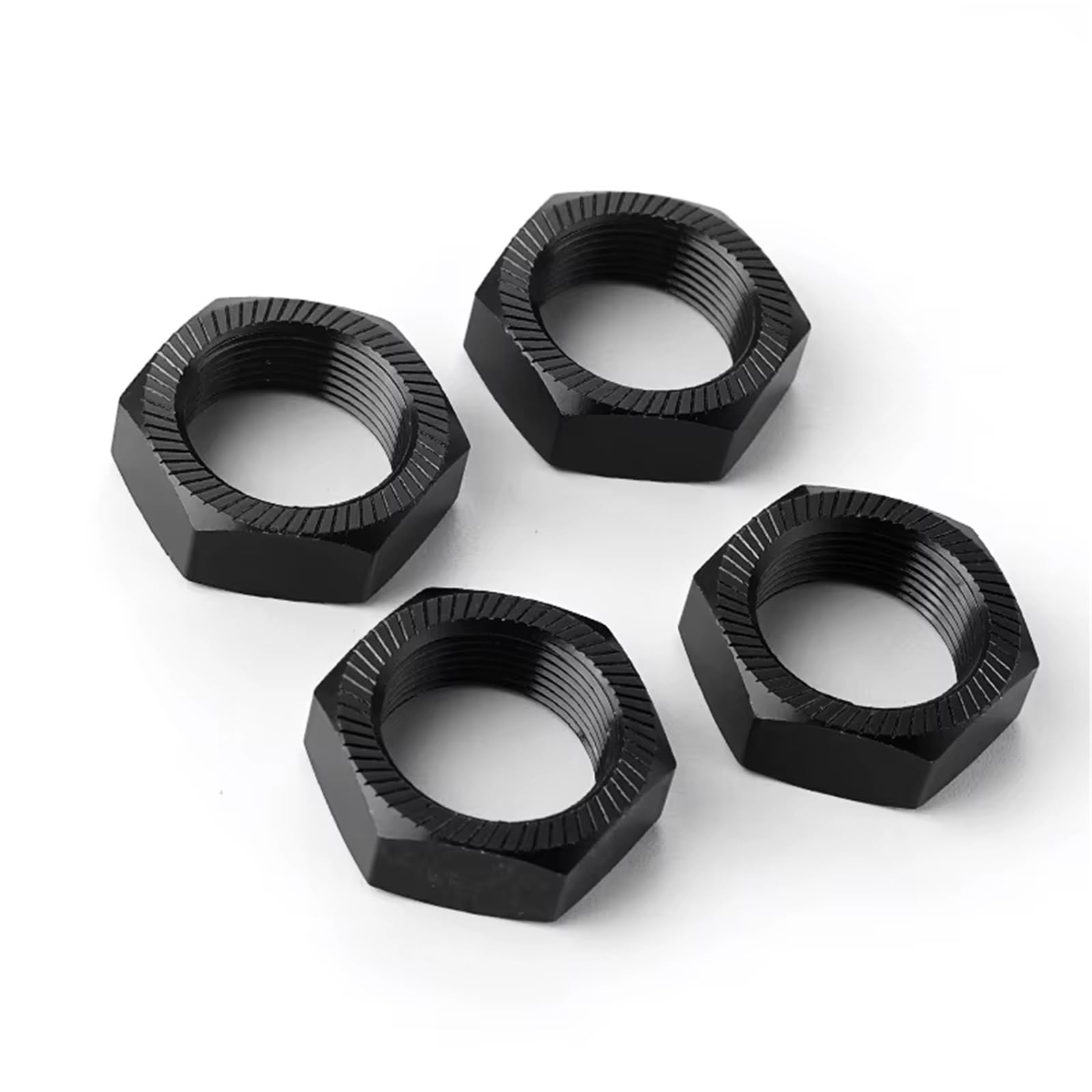 QAWSED RC Autozubehör Kompatibel Mit ARRMA Für KRATON Für Outcast 8S 1/5 RC Crawler Auto Upgrade Teile Zubehör 4PCS 24MM Aluminium Legierung Kupplung Mutter(Black) von QAWSED