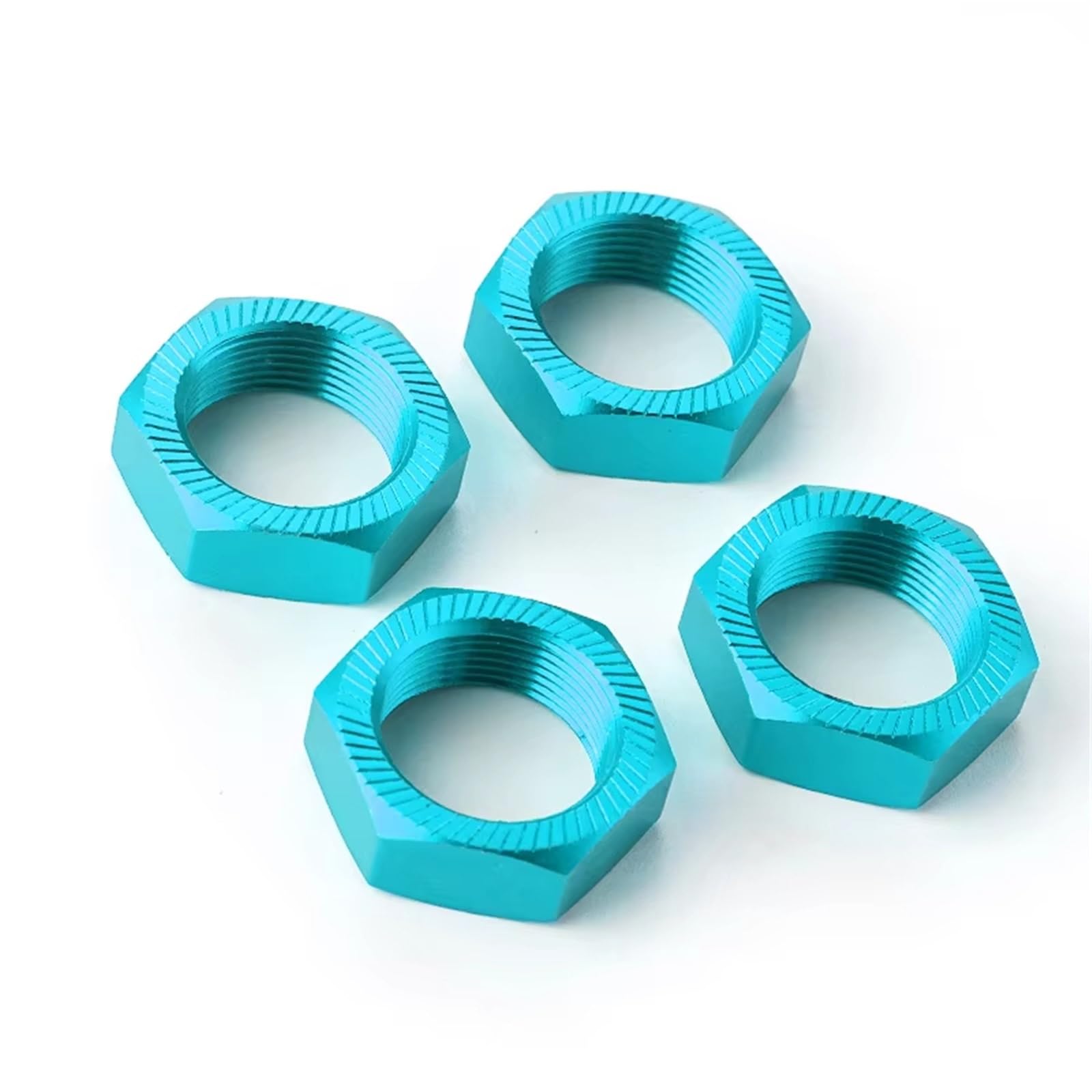 QAWSED RC Autozubehör Kompatibel Mit ARRMA Für KRATON Für Outcast 8S 1/5 RC Crawler Auto Upgrade Teile Zubehör 4PCS 24MM Aluminium Legierung Kupplung Mutter(Blue) von QAWSED