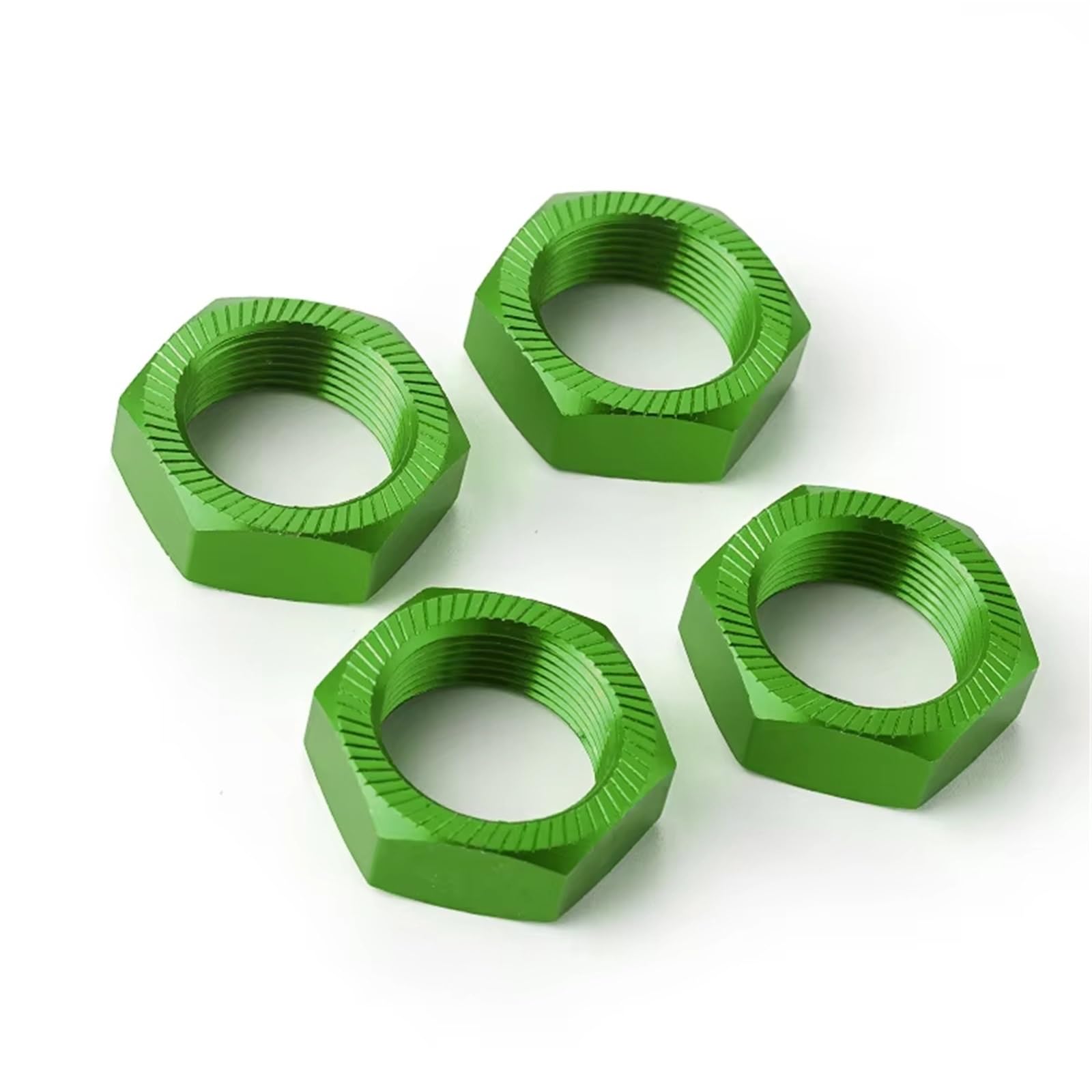 QAWSED RC Autozubehör Kompatibel Mit ARRMA Für KRATON Für Outcast 8S 1/5 RC Crawler Auto Upgrade Teile Zubehör 4PCS 24MM Aluminium Legierung Kupplung Mutter(Green) von QAWSED