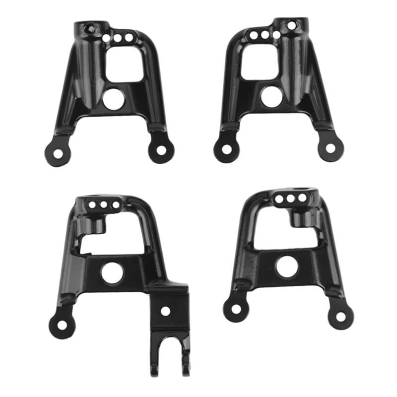 QAWSED RC Autozubehör Kompatibel Mit Axial Für SCX10 II 90046 1/10 RC Crawler Car Upgrade-Teile 4-teilige Robuste Metallstoßdämpferhalterung Vorne Und Hinten von QAWSED