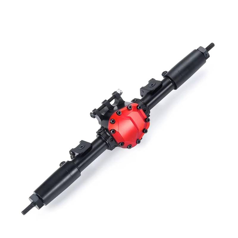 QAWSED RC Autozubehör Kompatibel Mit Axial Für SCX10 II AX90046 90047 90027 1/10 RC Für Felsen Crawler Car Teile Metall Vordere Hinterachse Gerade Komplettes Achse(Rear) von QAWSED