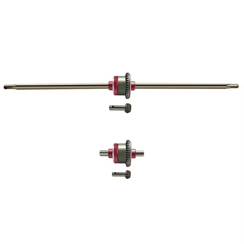 QAWSED RC Autozubehör Kompatibel Mit Feiyue FY01 FY02 FY03 FY04 FY05 FY06 FY07 FY08 1/12 RC Auto-Upgrade-Teile Zubehör Metall Vorne Hinten Differential von QAWSED