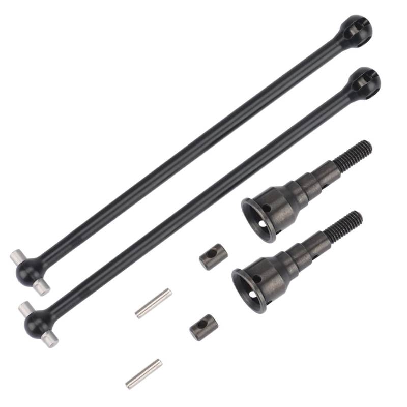 QAWSED RC Autozubehör Kompatibel Mit Losi Für Lasernut U4 Für Rock Für Racer Für Buggy 1/10 RC-Autoteile, Ersatzzubehör, 2-teiliges Metall-Antriebswelle Vorne Und Hinten von QAWSED