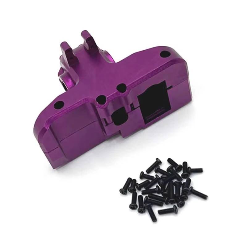QAWSED RC Autozubehör Kompatibel Mit MJX 14209 14210 1/14 RC Car Upgrade-Teile Ersatz-Ersatzzubehör Rear Wave Box Cover Gear Cover Kit(Purple) von QAWSED