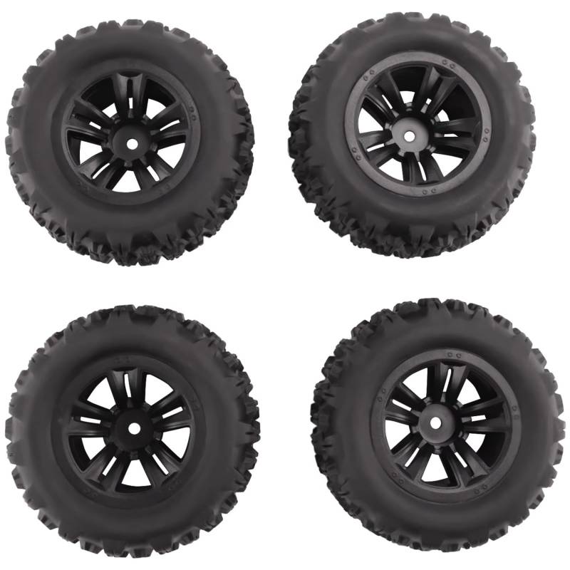 QAWSED RC Autozubehör Kompatibel Mit MJX Für Hyper Go 16207 16208 16209 16210 H16 H16H H16E H16P 1/16 RC Auto Ersatzteile 4Stk Reifen Radreifen von QAWSED