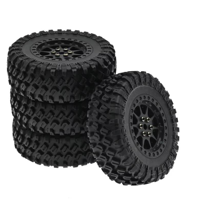 QAWSED RC Autozubehör Kompatibel Mit MN MN90 MN91 MN99 Für MN99S 1/12 RC Upgrade Teile Modifikation Zubehör Für Klettern Auto Clip Reifen Innen Baumwollreifen(Black) von QAWSED