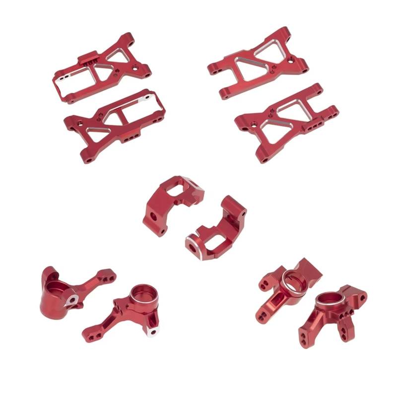 QAWSED RC Autozubehör Kompatibel Mit Traxxas Für 4Tec 2.0 3.0 Für VXL 1/10 RC On-Road-Auto-Tuning-Teile 10-teiliges Metallteile-Kit Querlenker von QAWSED