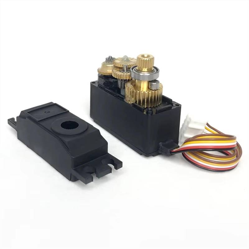 QAWSED RC Autozubehör Kompatibel Mit Wltoys 12428 12423 12427 1/12 Fernbedienung Auto Upgrade Teile Ersatz Zubehör 5 Draht Metall Getriebe Servo von QAWSED
