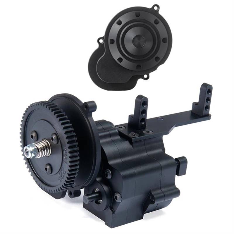 QAWSED RC Getriebe Box Kompatibel Mit Axial Für Wraith 90018 90053 90048 CNC-Aluminium-Getriebegehäuse, Mittelgetriebe Und Getriebedeckel, 1/10 RC Crawler von QAWSED