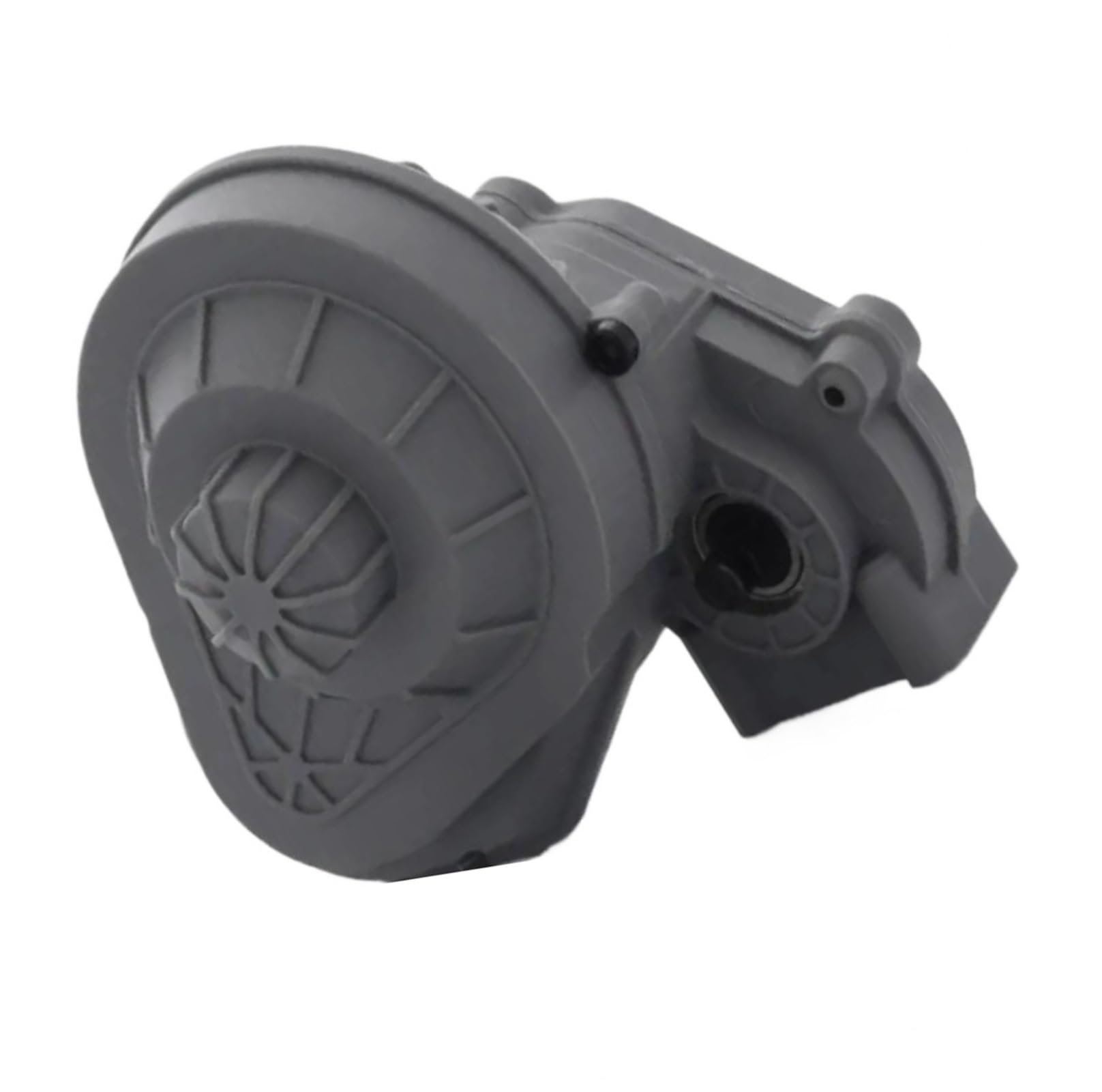 QAWSED RC Getriebe Box Kompatibel Mit Axial SCX10 1/10 RC-Autoteilzubehör, 1-teiliges Aluminiumlegierung-Getriebe Mit Geräuscharmer Leistung, RC-Autogetriebe(Gray) von QAWSED