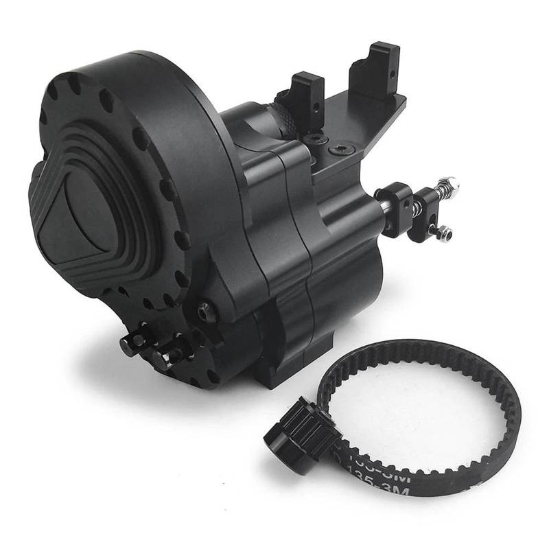 QAWSED RC Getriebe Box Kompatibel Mit Axial SCX10 Für Wrangler Für Wraith 90048 Teile Rückwärtsganggetriebe Mit Antriebsriemen 2 Geschwindigkeiten 1:10 RC Crawler Car von QAWSED