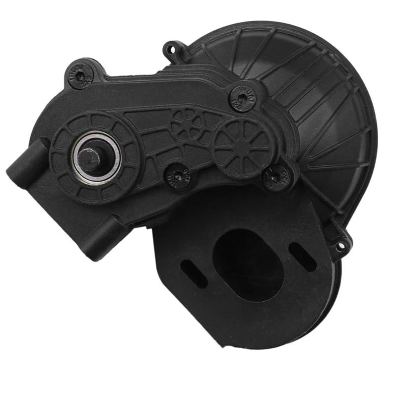 QAWSED RC Getriebe Box Kompatibel Mit Axial SCX10 II 1/10 RC Crawler Auto Upgrade Teile Riemenantrieb Getriebe Getriebe Zubehör(Black) von QAWSED