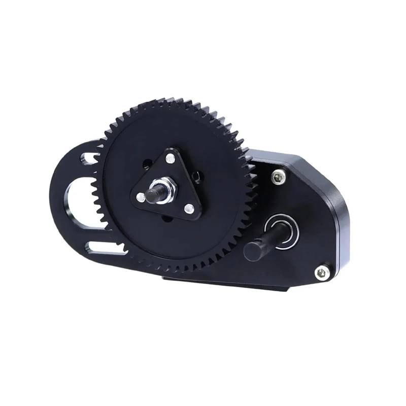 QAWSED RC Getriebe Box Kompatibel Mit Axial SCX10 III 90046 Für Capra TRX4 Upgrade-Teil Für LCG 2Low Gearbox Mittelgetriebe Mit Getriebe 1/10 RC Crawler(Black) von QAWSED
