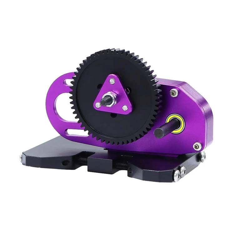 QAWSED RC Getriebe Box Kompatibel Mit Axial SCX10 III 90046 Für Capra TRX4 Upgrade-Teil Für LCG 2Low Gearbox Mittelgetriebe Mit Getriebe 1/10 RC Crawler(Purple) von QAWSED