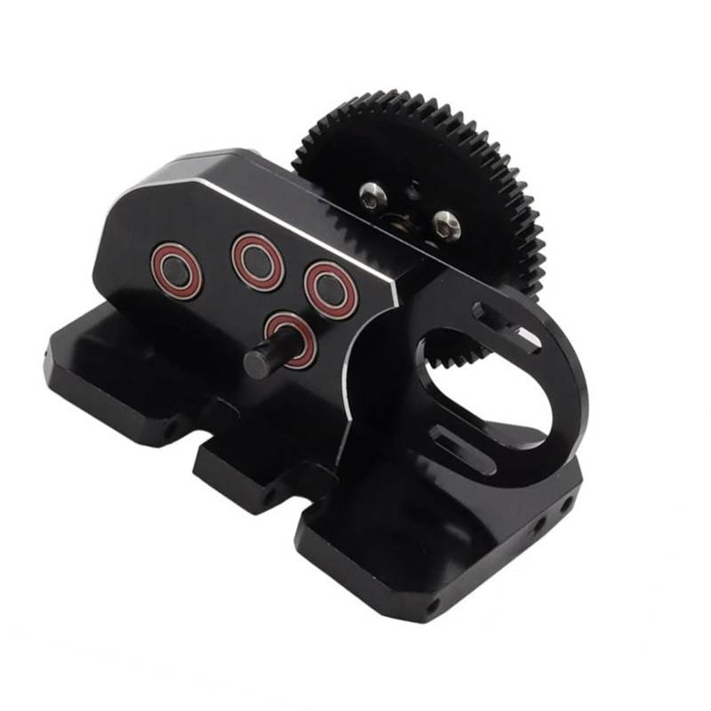 QAWSED RC Getriebe Box Kompatibel Mit Axial SCX10 III 90046 TRX4 2Low CNC-Getriebe, Mittelgetriebe Mit Getriebe Für LCG 1/10 RC Crawler(Black) von QAWSED
