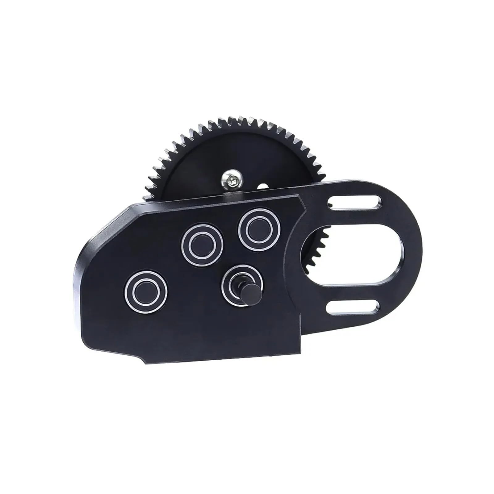 QAWSED RC Getriebe Box Kompatibel Mit Axial SCX10 III II 90046 Für Capra TRX4 1/10 RC-Auto Für LCG 2Low Gearbox Middle Transmission Box Mit Gear-Upgrade-Teil(Black) von QAWSED