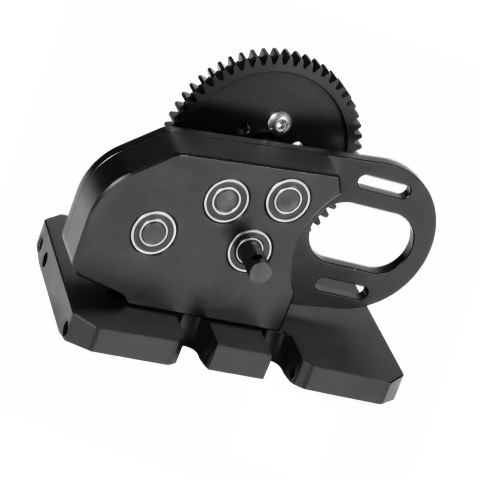 QAWSED RC Getriebe Box Kompatibel Mit Axial SCX10 III II 90046 Für Capra TRX4 1/10 RC Auto-Upgrade-Ersatzteile CNC-Getriebe Mittelgetriebe Mit Zahnrad(Black) von QAWSED