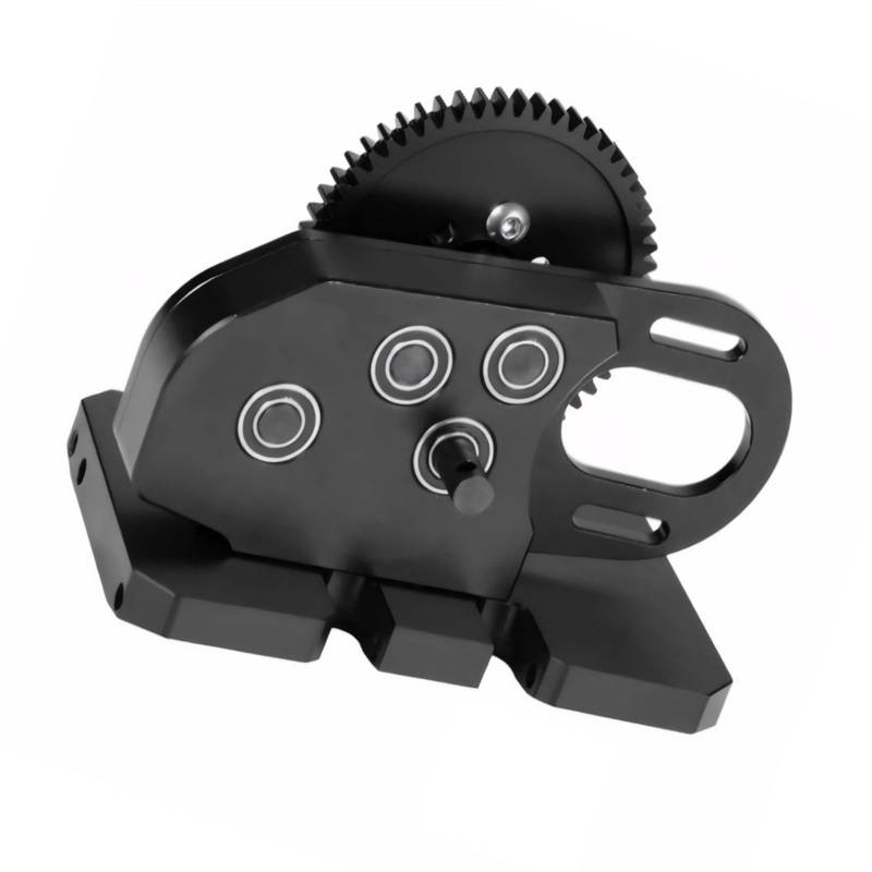 QAWSED RC Getriebe Box Kompatibel Mit Axial SCX10 III II 90046 Für Capra TRX4 1/10 RC Auto-Upgrade-Ersatzteile CNC-Getriebe Mittelgetriebe Mit Zahnrad(Black) von QAWSED
