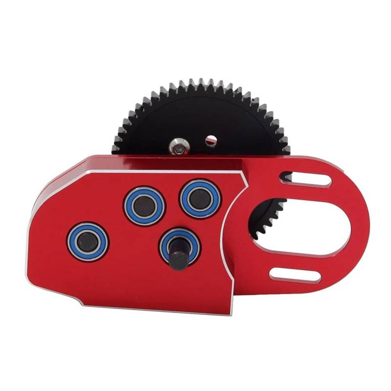 QAWSED RC Getriebe Box Kompatibel Mit Axial SCX10 III II 90046 Für Capra TRX4 Für LCG 2Low Gearbox Middle Transmission Box W/Getriebe 1/10 RC Crawler Upgrade-Teile(Red) von QAWSED