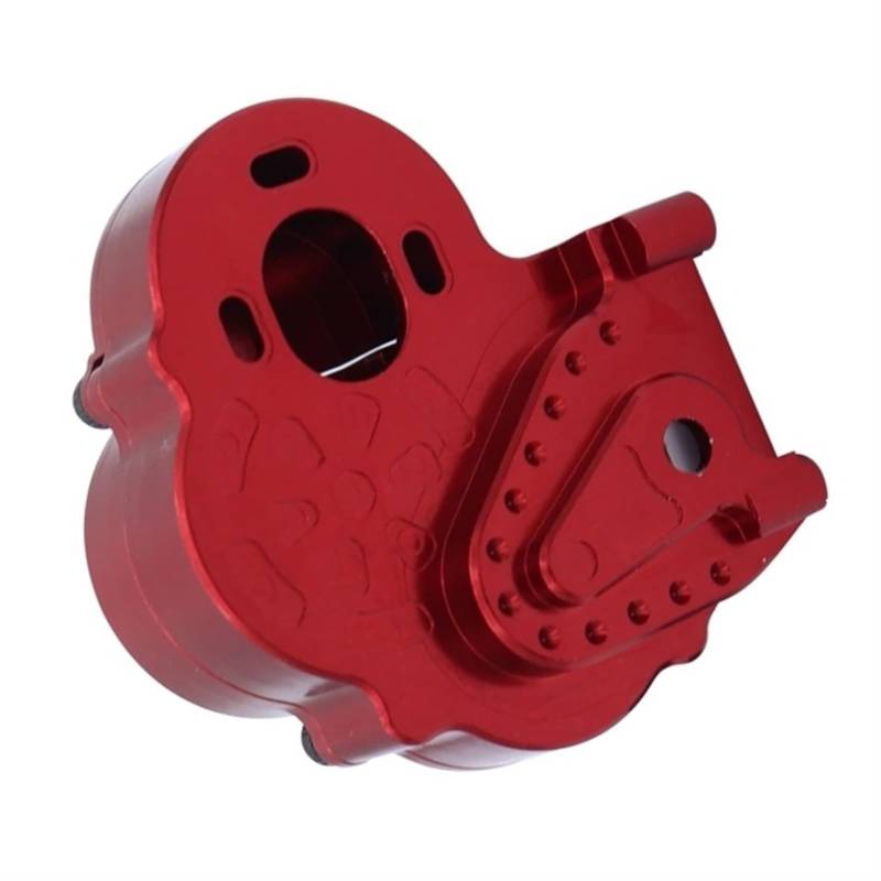 QAWSED RC Getriebe Box Kompatibel Mit Axial UTB18 Für Capra Metallgetriebegehäuse Getriebegehäuse 1/18 RC Crawler Auto Upgrade Teile Zubehör(Red) von QAWSED