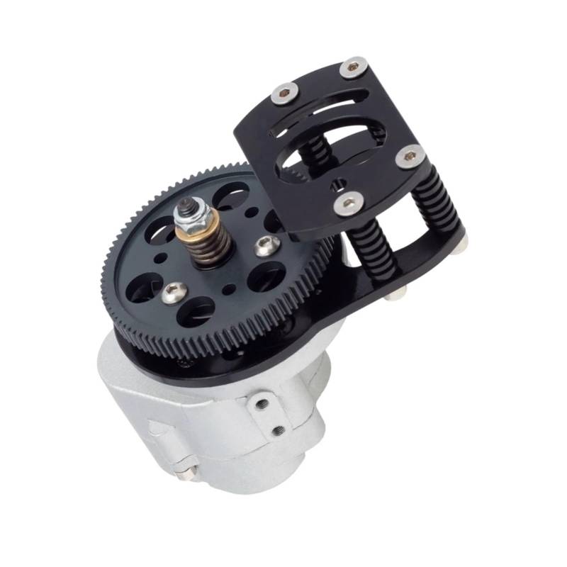 QAWSED RC Getriebe Box Kompatibel Mit D90 II D110 Für Gelande 1/10 RC Crawler Car Upgrade Metall R3 Single Speed ​​Getriebe Getriebe Mit Motorzahnradhalterung von QAWSED