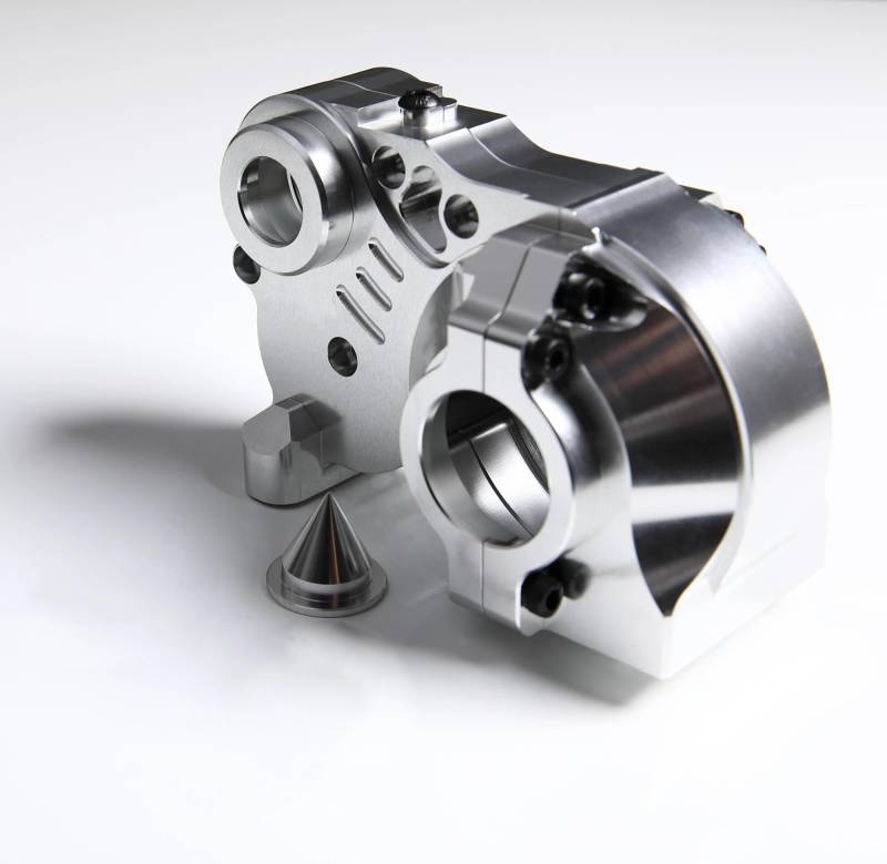 QAWSED RC Getriebe Box Kompatibel Mit HPI Für KM Für RV Für Baja 5b Ss 5sc CNC-Aluminiumlegierung Diff-Getriebegehäuse 1/5 RC-Auto-Upgrade-Teile(Silver) von QAWSED