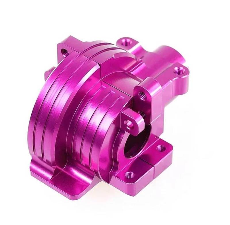 QAWSED RC Getriebe Box Kompatibel Mit HPI RS4 III CNC-Aluminium-Getriebegehäuse, 1/10 RC-Auto-Upgrade-Teile, Getriebegehäuse, Ersatzzubehör(Purple) von QAWSED