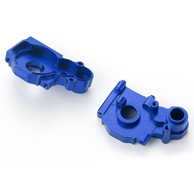 QAWSED RC Getriebe Box Kompatibel Mit LOSI Für Mini-B Für Mini-T 1/16 RC-Autoteil, CNC-Getriebegehäuse Aus Aluminiumlegierung, RC-Upgradeteil, Getriebegehäuse(Blue) von QAWSED