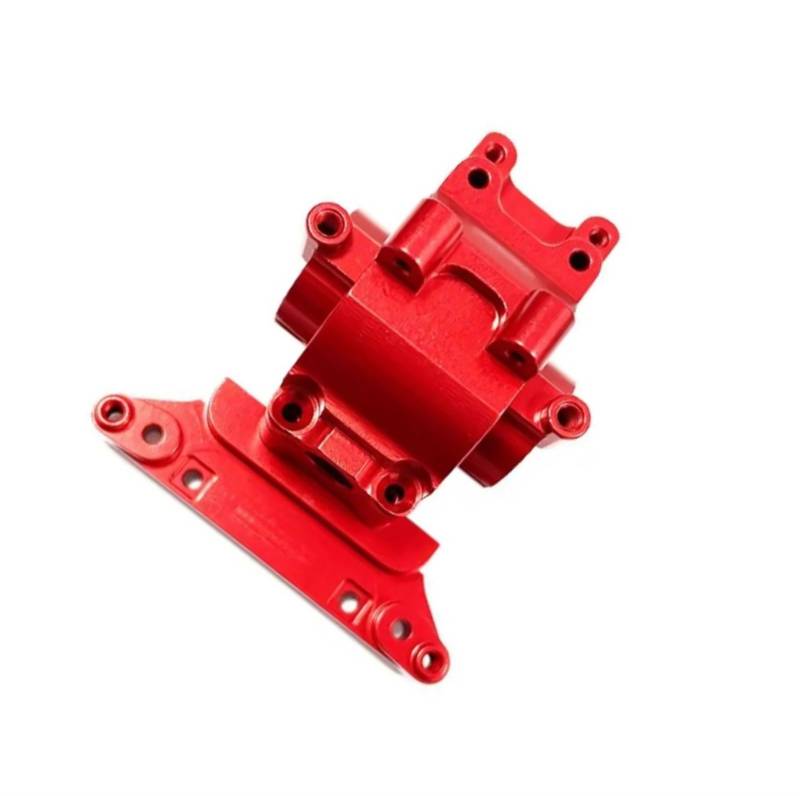 QAWSED RC Getriebe Box Kompatibel Mit Latrax 1/18 RC-Auto-Upgrade-Teil, Verschleißfestes Getriebe Aus Aluminiumlegierung, RC-Getriebe(Red) von QAWSED