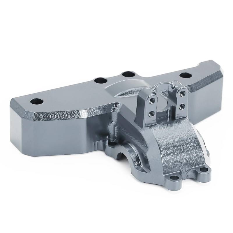 QAWSED RC Getriebe Box Kompatibel Mit MJX 14210 14209, Hintere Obere Getriebeabdeckungen Aus Metall, Differentialgehäuseabdeckung, 1/14 RC-Auto, Aluminium-Upgrade-Teile(Gray) von QAWSED