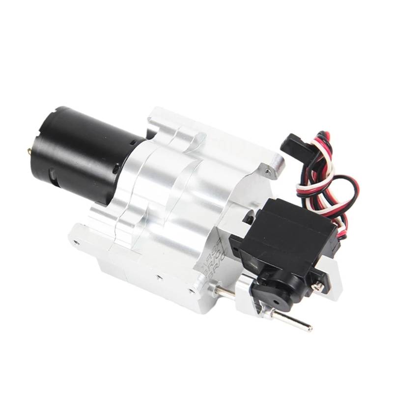 QAWSED RC Getriebe Box Kompatibel Mit MN D90 Für MN-90 MN99S Metall 2-Gang-Getriebe 370 Motordrehzahländerung RC-Auto-Upgrade-Teile von QAWSED