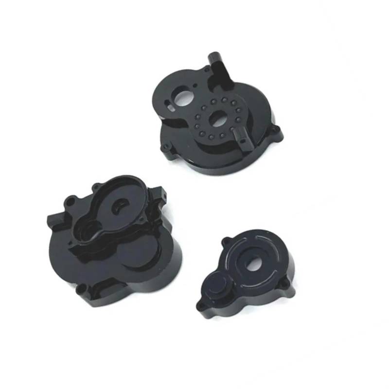 QAWSED RC Getriebe Box Kompatibel Mit MN MN128 MN86 G500 1/12 RC-Autozubehör, Verschleißfestes Getriebe Aus Aluminiumlegierung, Ersatzteile Für RC-Getriebe(Black) von QAWSED