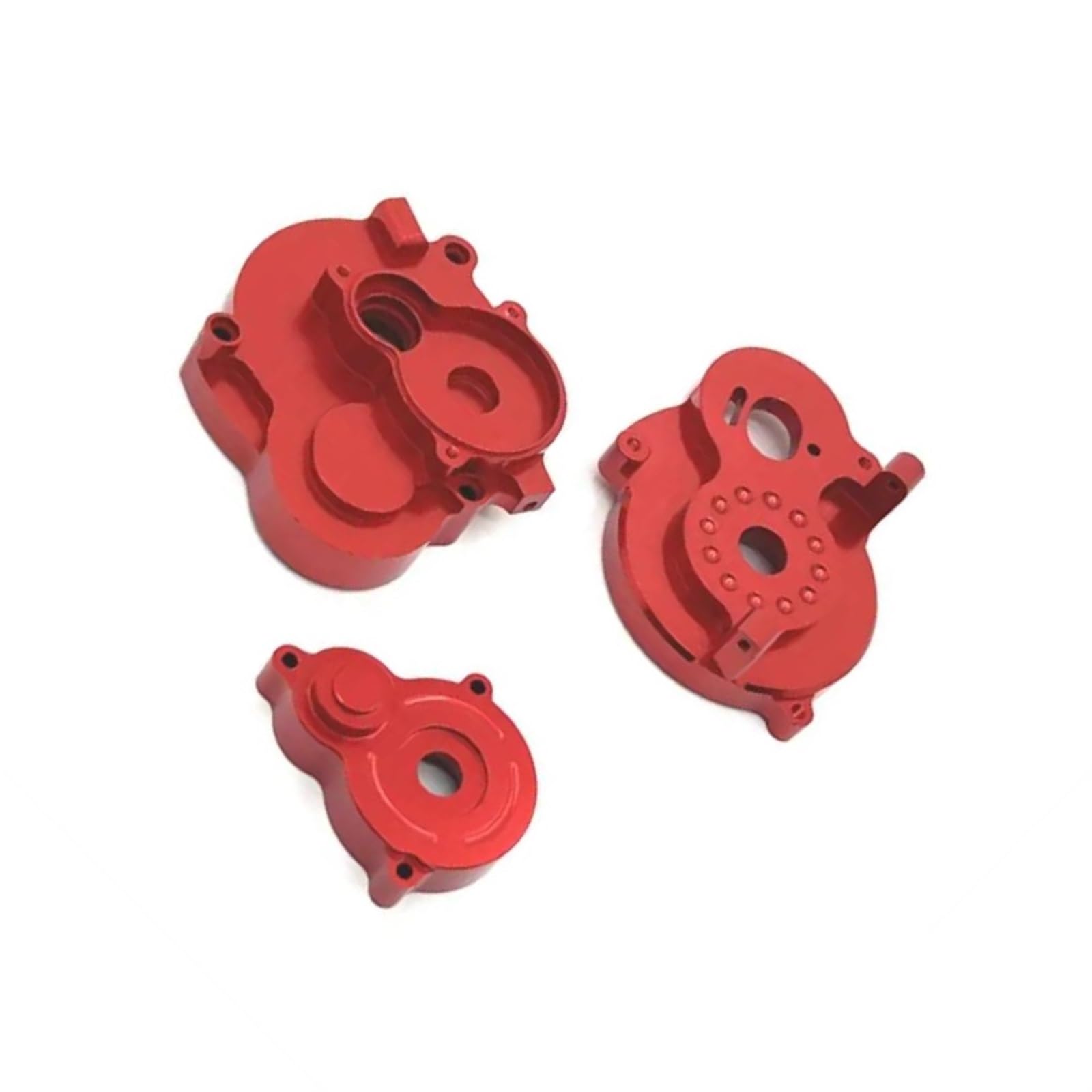 QAWSED RC Getriebe Box Kompatibel Mit MN MN128 MN86 G500 1/12 RC-Autozubehör, Verschleißfestes Getriebe Aus Aluminiumlegierung, Ersatzteile Für RC-Getriebe(Red) von QAWSED