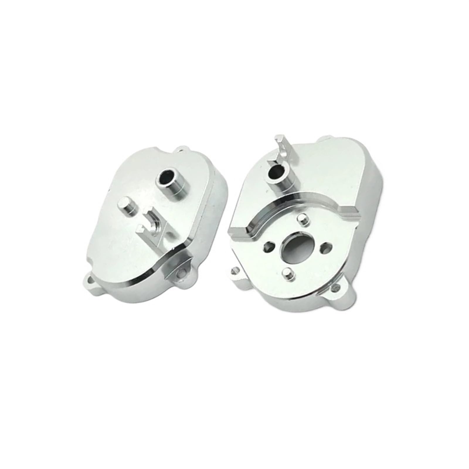 QAWSED RC Getriebe Box Kompatibel Mit MN MN82 LC79 MN78 1/12 RC-Auto-Upgrade-Teile, Metallgetriebegehäuse, Getriebeabdeckung, Ersatzzubehör(Silver) von QAWSED